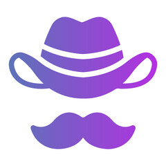 cowboy hat Gradient icon