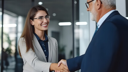 business people shaking hands