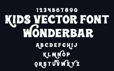 Wonderbar - Playful Kids Vector Font & Alphabet Set