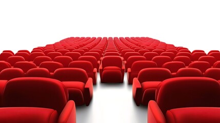 Obraz premium Empty Red Theater Seats.