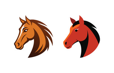 Horse vector illustration, head, mascot