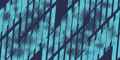 Abstract blue banner design vector, dynamic sporty horizontal background template for media promotion or web banner, modern