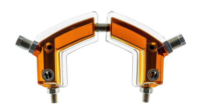 Transparent corner clamp tool, Transparent background, PNG file