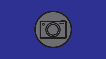Abstract camera icon,glyph photo camera collection. Picture symbol icon simple.