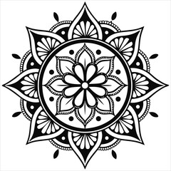  Vector doodle mandala . Ornamental luxury mandala Mandala Line Illustration . various mandala . Mandala Pattern Designs . Henna mandala. Mehndi style. Decorative pattern in oriental style.