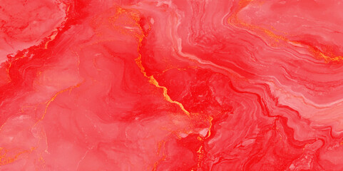 Abstract light red background with watercolor pattern, Luxurious Red Marble Pattern with gold subtle veins, dusty blush liquid watercolor background with soft cracks.