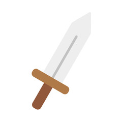 Sword cartoon illustration. Sword icon vector illustration.