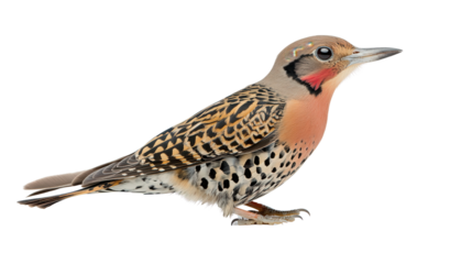 Striking northern flicker bird Transparent background, PNG file