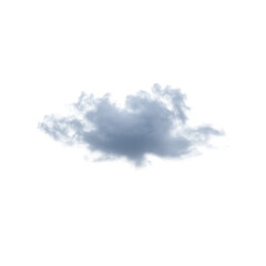 An isolated, wispy cloud with soft grey-blue hues and ethereal texture, sharp contours, against a pristine, transparent background in an evenly lit studio, no shadows, minimalist purity concept