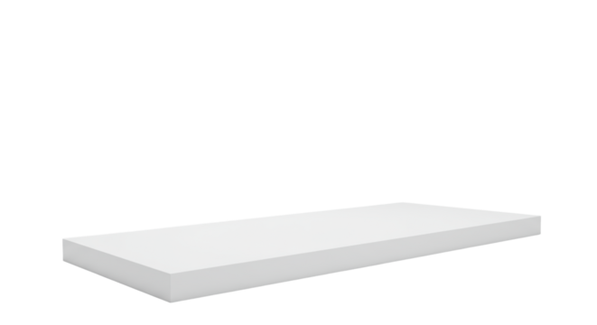 Standalone pristine uniform bright white background in a minimalist studio, isolated with vast copy space, perfectly even shadowless lighting from a slightly high angle shot. Concept for commercial