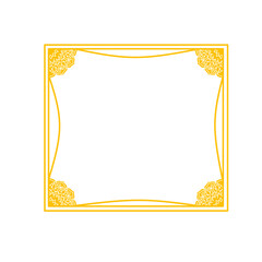gold mandala ornament frame decoration