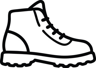 Hiking Boots Outdoor Footwear Vector