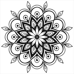  Vector doodle mandala . Ornamental luxury mandala Mandala Line Illustration . various mandala . Mandala Pattern Designs . Henna mandala. Mehndi style. Decorative pattern in oriental style.