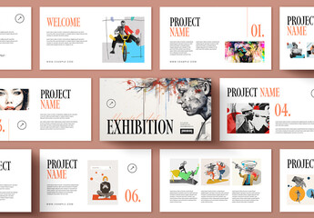 Art Exhibition Presentation Template for Creative Showcase