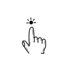 click pointer handdrawn