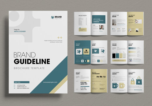 Minimalist Brand Guideline Template For Business