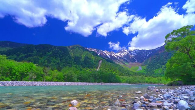 初夏の上高地のタイムラプス【長野県】