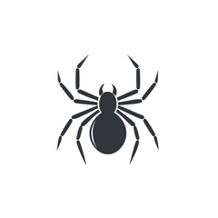 Stylized spider icon arachnid design halloween insect