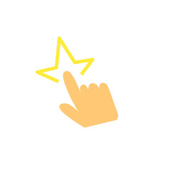 click pointer vector