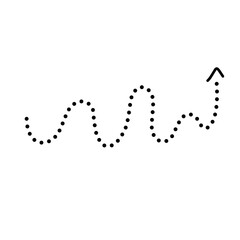 Hand Drawn Dotted Arrows 