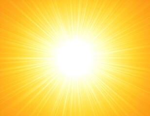 Obraz premium Radiant yellow sunburst
