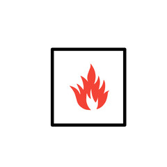 danger fire icon