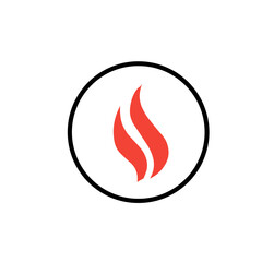danger fire icon