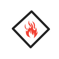 danger fire icon