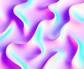 Obraz premium Iridescent smooth flowing color abstract art