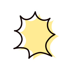 手描きのフキダシ