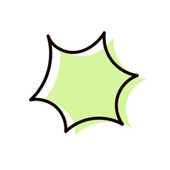 手描きのフキダシ