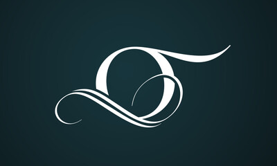 Letter o logo design with a blue background. Modern trendy initial luxury o letter logo design. Royal premium letter o logo design vector template.