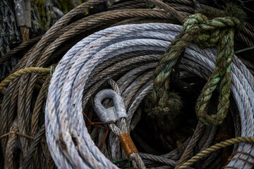 Fishing Rigging Lays On Dry Dock