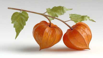 Physalis Lantern Bloom Delicate Beauty of Chinese Lanterns Ornamental Plant Garden Botanical Nature