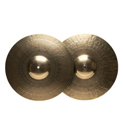 Pair of Classic Bronze Cymbals: Musical Instrument Photography