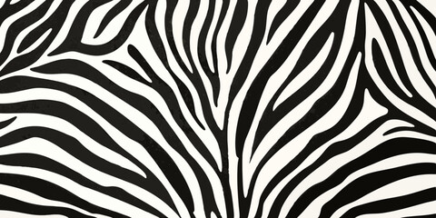 Abstract black and white zebra stripe pattern with textured background