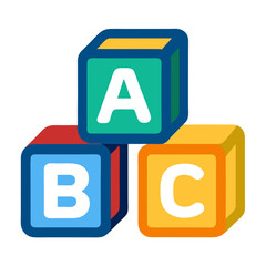 Alphabet blocks stacked together colorful abc blocks learning