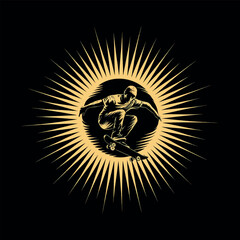 Obraz premium skating t shirt