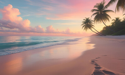 Beach Background Images Concept