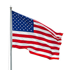 Fototapeta premium American Flag: Waving Stars and Stripes, Patriotic Symbol, National Emblem