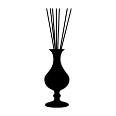 Silhouette Vase with Reed Diffuser