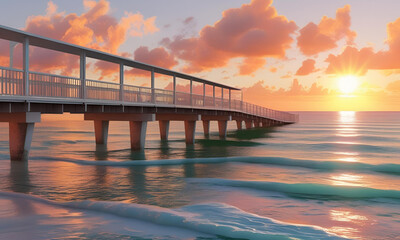 Fototapeta premium Beach Background Images Concept