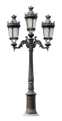 antique street lamp. Generative AI