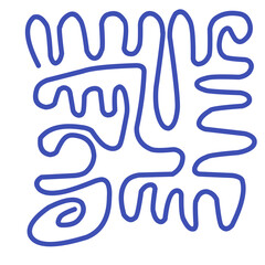 Obraz premium Doodle Scribble Line Background