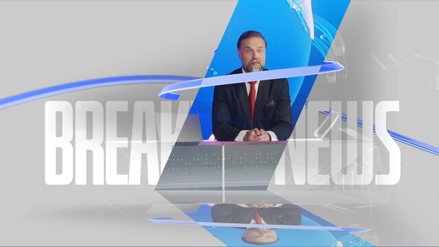 Glass Line Breaking News Intro