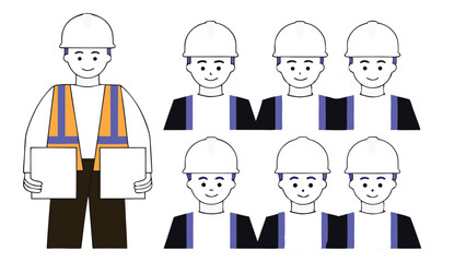 Fototapeta premium create-a-vector-illustration-of-a-construction-wor (1).eps