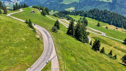 Jaunpass, Schweiz, Luftaufnahme, Juni 2025