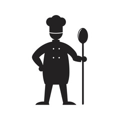 Chef Holding Cooking Spoon Tool