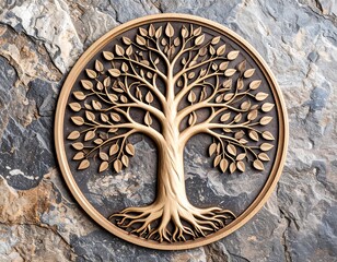 Detailed Tree of Life relief