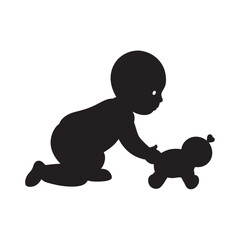Baby Moving Forward With Toy